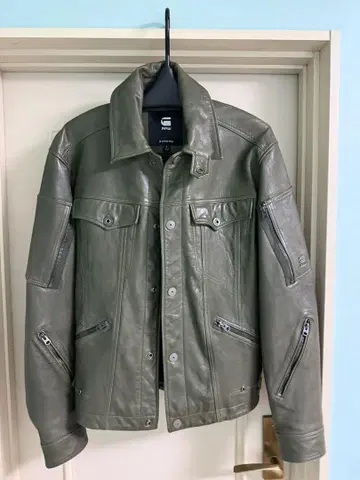 [ 새상품급 ] 시프그레인 가죽 자켓 지스타로우