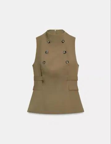 ZARA 버튼 달린 상의 M 트렌치 스타일