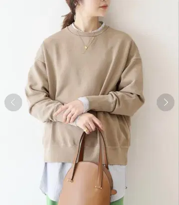 SLOBE IENA 코어스판 쭈리 맨투맨 풀오버