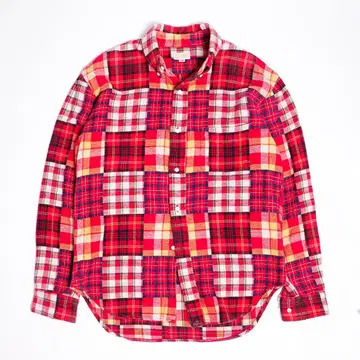 슈가케인 SUGARCANE M 패치워크 체크 워크 셔츠