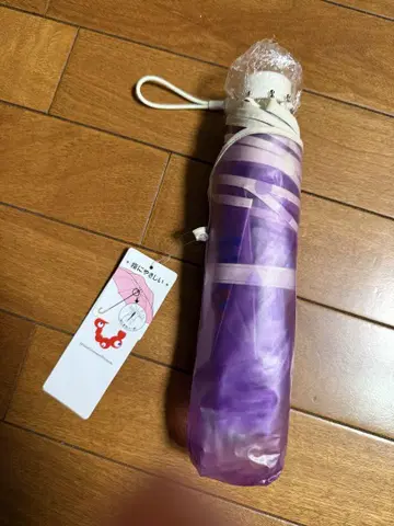 미야쿠미야쿠 오사카 만박 보라색 접이식 우산 캐릭터 포함