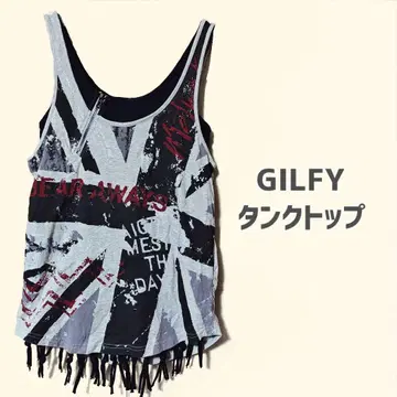 GILFY 유니언 잭 탱크탑 헤이세이 갸루 y2k