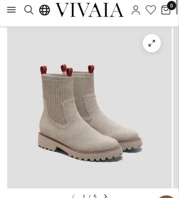 VIVAIA Flora 사이드 고어 부츠 베이지