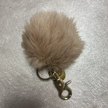 라팡 베이지 퍼 폼폼 참