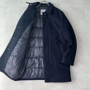 매킨토시 다운 자켓 코트 울 네이비 남성용 38