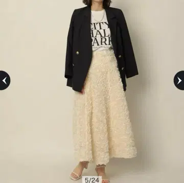 최종 판매 CADUNE 3D 플라워 롱 스커트