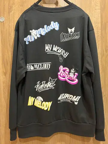 트레이닝복 쿠로미 20주년 마이멜로디 50주년 기념 블랙