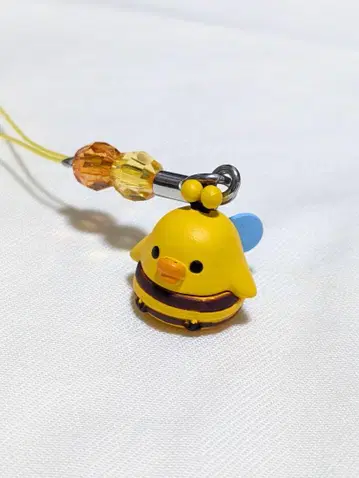 헤이세이 레트로 산엑스 리락쿠마 키이로이토리 스트랩 꿀벌 레어