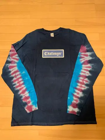 챌린저 CHALLENGER L/S 타이 다이 로고 티