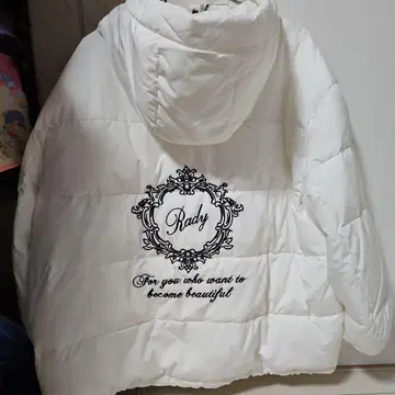 Rady 후드 부착 화이트 다운 자켓
