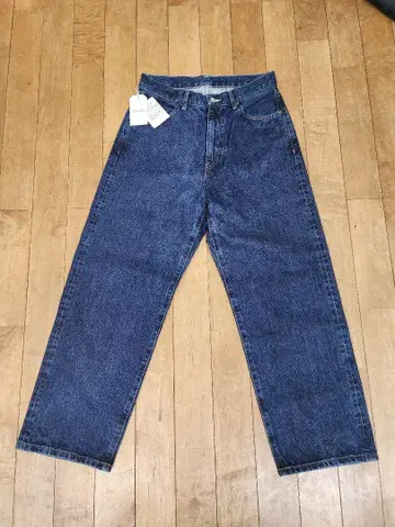 Steven Alan 13.5oz 데님 배기 테이퍼드 팬츠