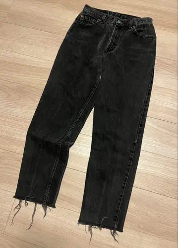 멕시코제 Levi's 550 살파 블랙 구제 의류 여성용