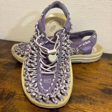 23cm KEEN 스포츠 샌들 퍼플 레이스업