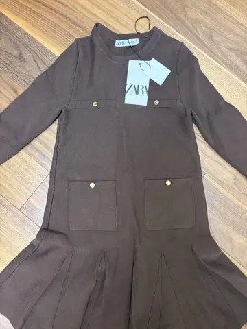 미사용 새상품 ZARA 브라운 원피스 XS
