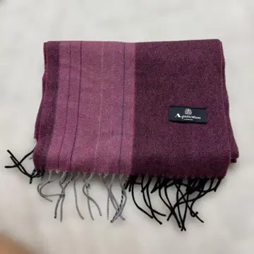 Aquascutum 퍼플 스트라이프 머플러