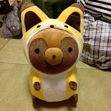 너구리와 여우 메챠데카 봉제 인형 여우너구리