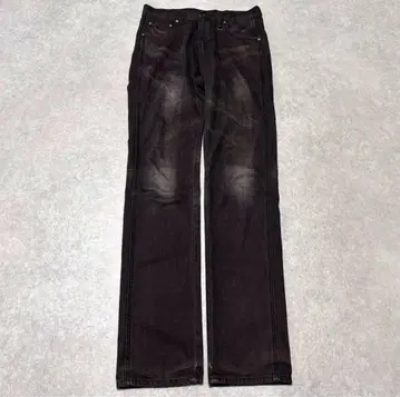 grunge straight denim black red y2k