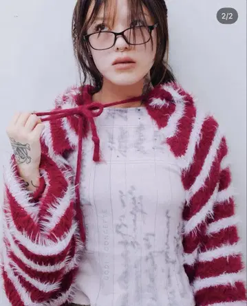 VIAVANDA 2WAY HOODED MUFFLER KNIT PINK