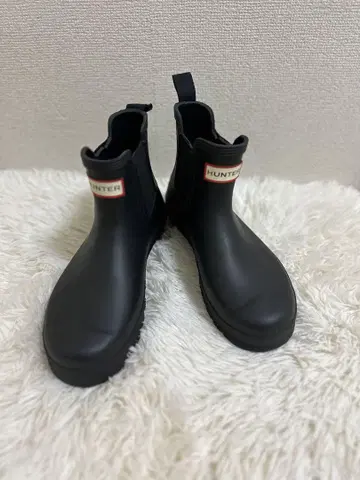 HUNTER 블랙 숏부츠