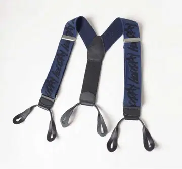HOLIDAY 로고 네이비 서스펜더 새상품급