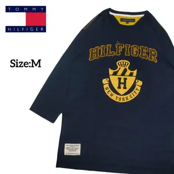 타미힐피거/7부 소매 T셔츠/Size:M/익명 배송/무료배송