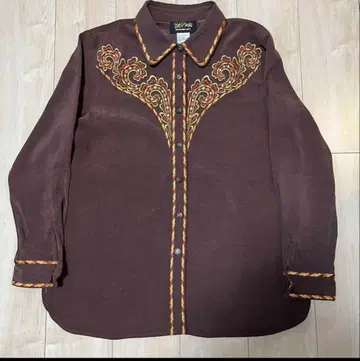 웨스턴 셔츠 구제 의류 자수