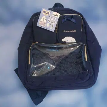 레어! 완판템 새상품 시마무라 산리오 시나모롤 덕질 백팩 NAVY 이타백