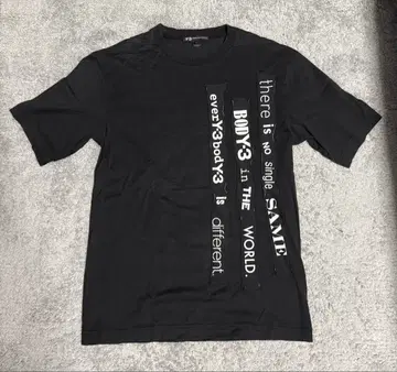 Y-3 블랙 티셔츠 S