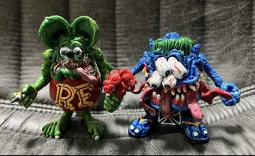 랫핑크/rat fink & 비스트/피규어 2체 세트