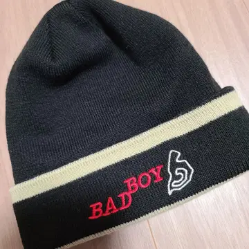 [레어 y2k] 배드 보이 x 비니 x 니트 모자