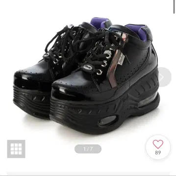 요스케 블랙 플랫폼 스니커즈 요스케 통굽 스니커즈