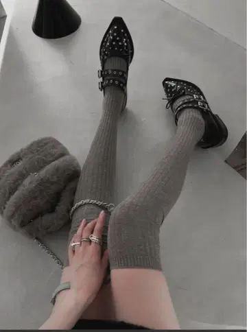 [ 미개봉 새상품 ] 다리치 DD 로고 니하이 삭스 그레이