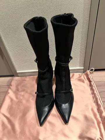벨티드 삭스 부츠 37 블랙 herlipto