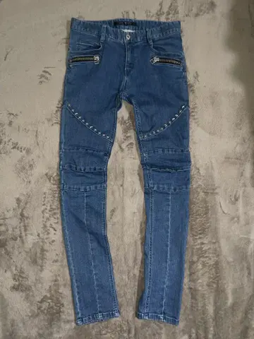 NO ID. B'z 이나바 스타 스터드 라이더 데님 노아이디