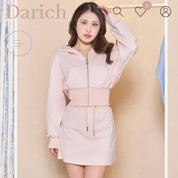 다리치 Darich 로고 맨투맨 셋업 핑크 프리 사이즈