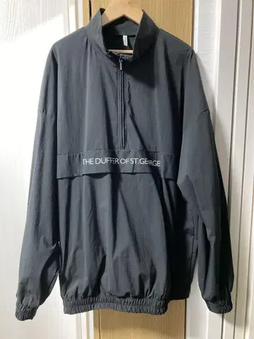 THE DUFFER OF ST. GEORGE 블랙 하프 지퍼 자켓
