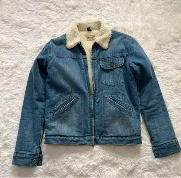 새상품급 랭글러 Wrangler 데님 보아 자켓 인디고 블루