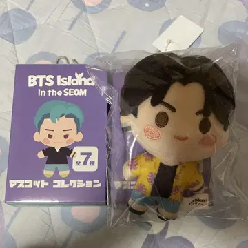 시마무라 BTS 인더섬 마스코트 참 백참 세트 정국