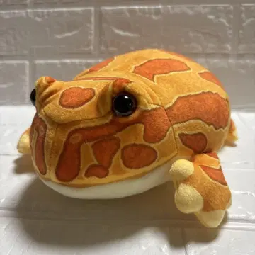 [ 새상품 ] CUTE 뿔개구리 촉촉 봉제 인형 개구리 애프리콧