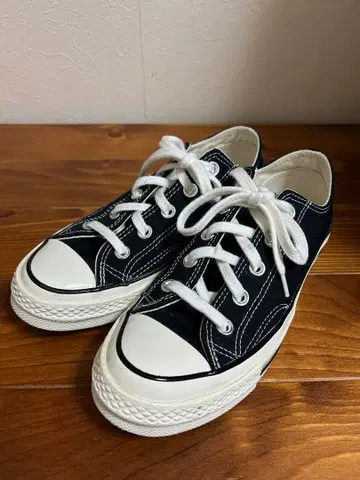 척 테일러 23cm 블랙 로우 블랙 CT70