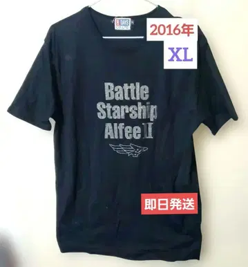 THE ALFEE 2016 T셔츠 블랙 XL 사이즈 로고