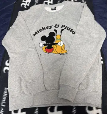 Disney 미키 플루토 맨투맨 트레이닝복 L 사이즈
