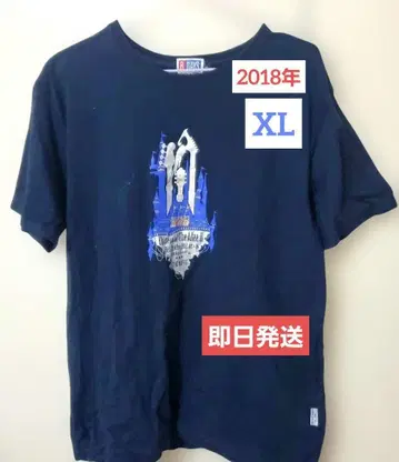 THE ALFEE 2018년 투어 성 T셔츠 네이비 XL 사이즈
