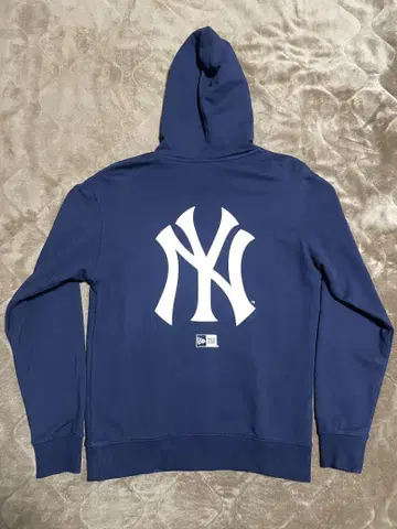 [ 새상품급 ] NEW ERA N.Y 양키스 후드티 L 네이비
