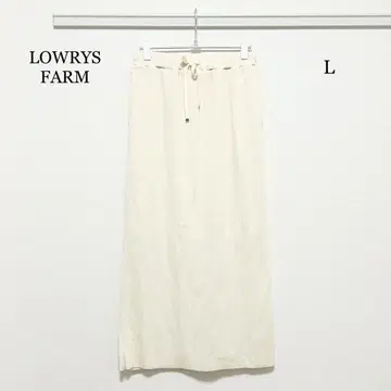 0498 LOWRYS FARM 컷 리브 타이트 스커트 L 사이즈