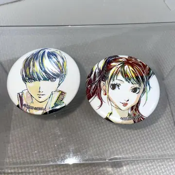 페르소나 4 Ani-Art 캔뱃지 나루카미 유우 쿠지카와 리세 주인공