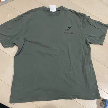 MARK GONZALES M 사이즈 티셔츠 올리브 그린