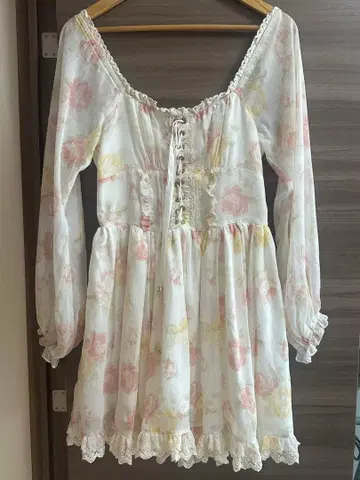 리즈리사 헤이세이 꽃무늬 원피스 장미