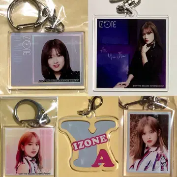IZ*ONE IVE 유진 YUJIN 아크릴 키링 5개 세트 트레이딩 카드