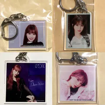 IZ*ONE 채원 CHAEWON 아크릴 키링 4개 세트 트레이딩 카드